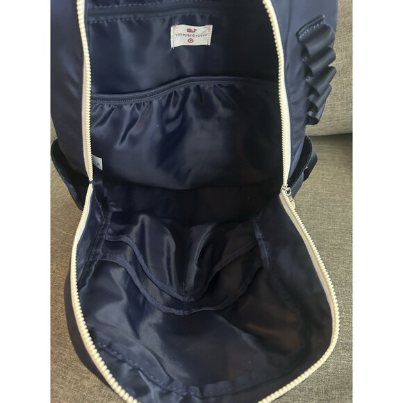 Vineyard Vines Backpack Limited Edition Navy Blue And Pink Bag Classic Preppy - Picture 5 of 9